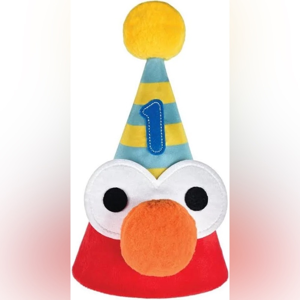 Colorful Plush Toy with Numbered Hat